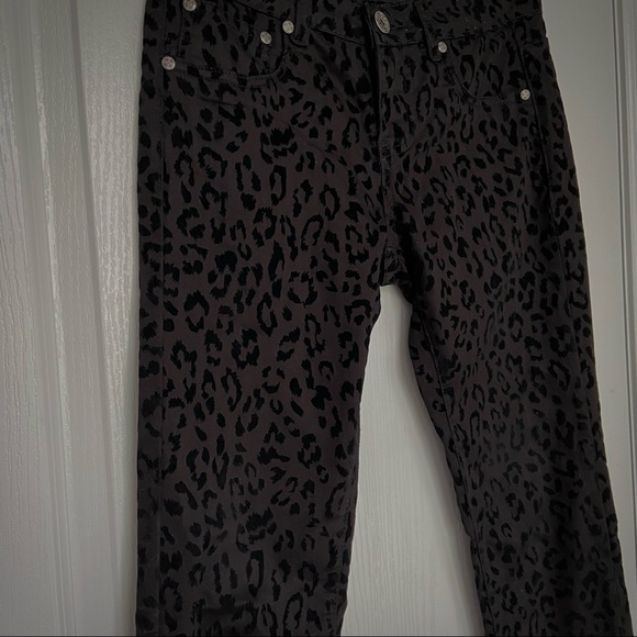 4 for $20 🖤 SUKO JEANS Black Leopard Print Skinny Jeans - Picture 2 of 4
